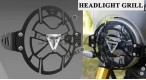 Fit For Triumph Speed 400 Aluminium Headlight Guard Black - SPAREZO